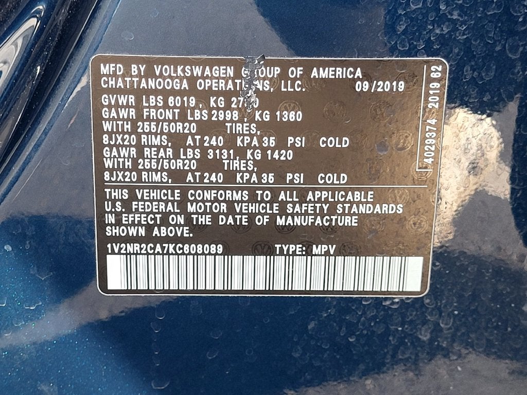 2019 Volkswagen Atlas SEL Premium 4Motion