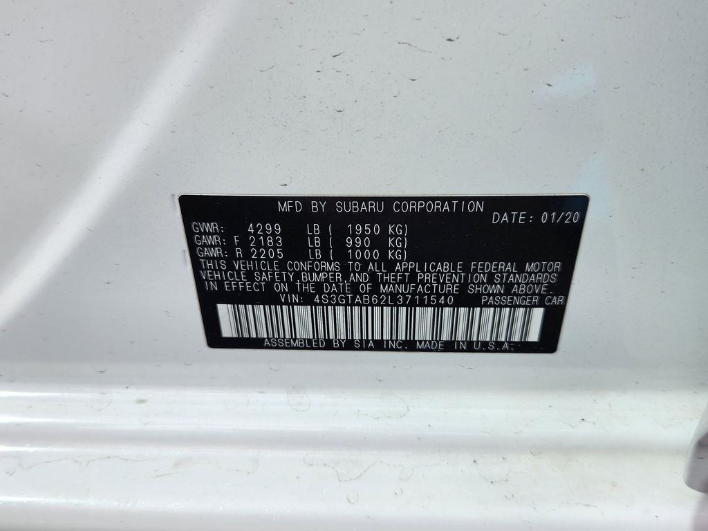 2020 Subaru Impreza Base