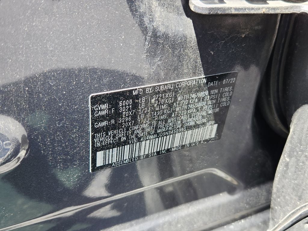 2022 Subaru Ascent Onyx Edition