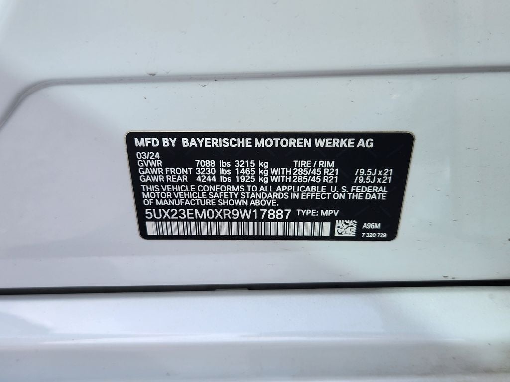 2024 BMW X7 xDrive40i