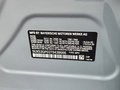 2026 BMW X3 30 xDrive