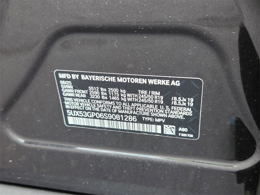 2025 BMW X3 30 xDrive Courtesy Vehicle