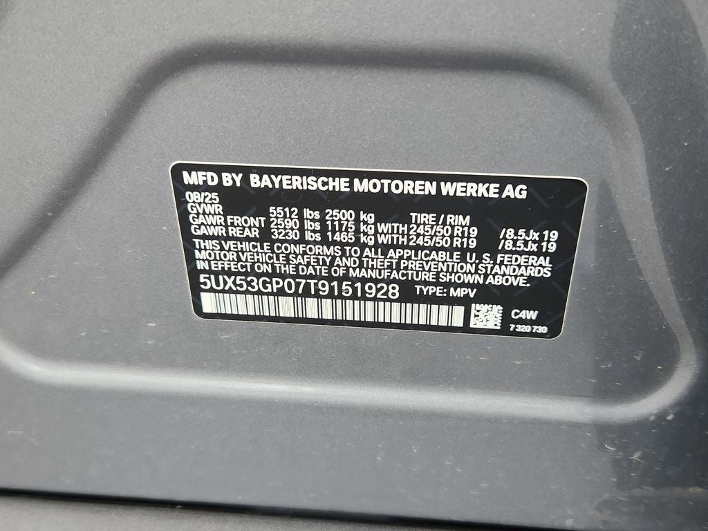 2026 BMW X3 30 xDrive Courtesy Vehicle