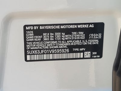2027 BMW X5 Base
