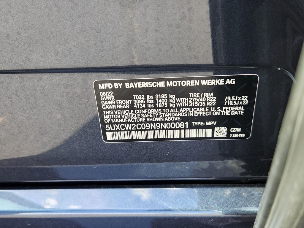 2022 BMW X7 xDrive40i
