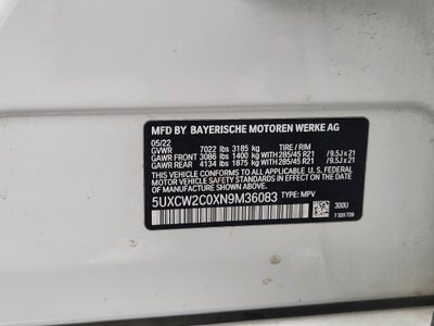 2022 BMW X7 xDrive40i