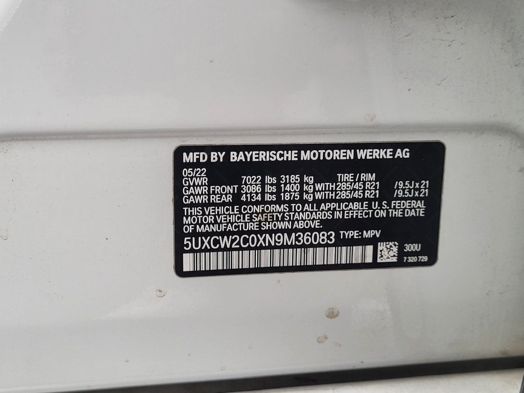 2022 BMW X7 xDrive40i