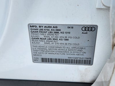 2018 Audi SQ5 3.0T Prestige quattro