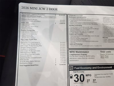 2026 MINI Hardtop 2 Door John Cooper Works