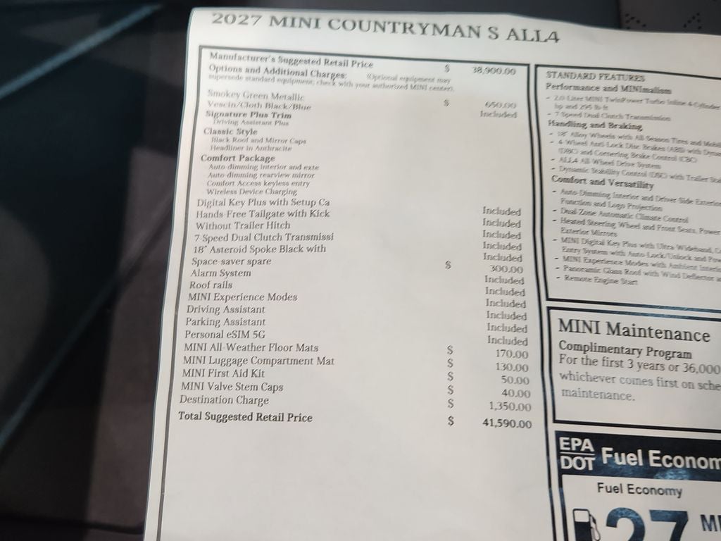 2027 MINI Countryman S